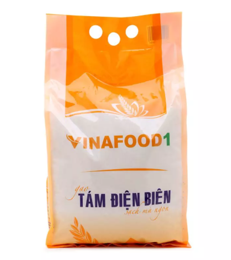 Gạo Tám Điện Biên Vinafood1 túi 3,5kg - Gạo Vinafood I - Tổng Công Ty Lương Thực Miền Bắc